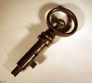 Antique Nested Bramah Key Extremely Rare and Unique Key 18a