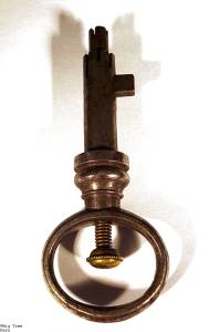 Antique Nested Bramah Key Extremely Rare and Unique Key 18c