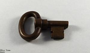 Antique Pocket Door Key Round Top Key 3b