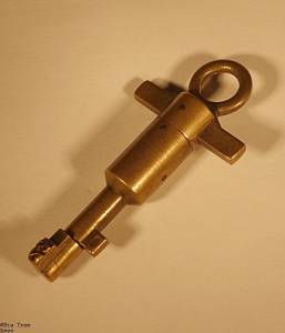 Antique SS Swiveling Bit Key Key 17d