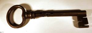 Large Antique Folding Key Hinged In Middle Rare Key 10a